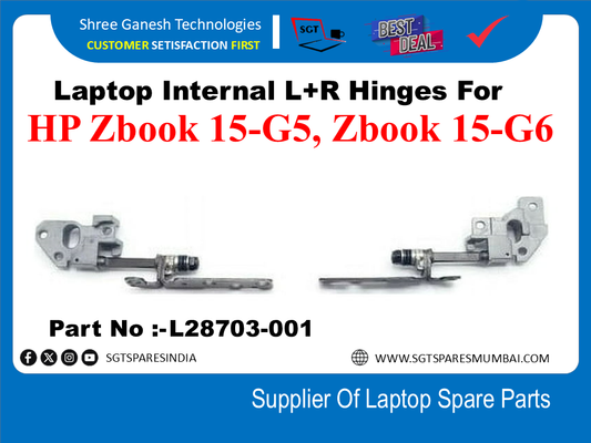 Laptop Internal L+R Hinges For HP Zbook 15-G5, Zbook 15-G6  Part No :- L28703-001