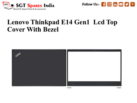 LAPTOP LCD TOP COVER WITH BAZEL FOR LENOVO THINKPAD E14 GEN1,