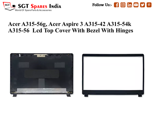 LAPTOP LCD TOP COVER WITH BAZEL WITH HINGES FOR ACER A315-56G,Acer Aspire 3 A315-42 A315-54 A315-56