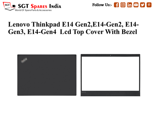 LAPTOP LCD TOP COVER WITH BAZEL FOR LENOVO THINKPAD E14 GEN2,E14-GEN2, E14-GEN3, E14-GEN4