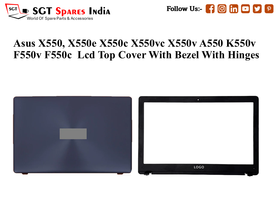 LAPTOP LCD TOP COVER WITH BAZEL WITH HINGES FOR ASUS X550,X550E X550C X550VC X550V A550 K550V F550V F550C