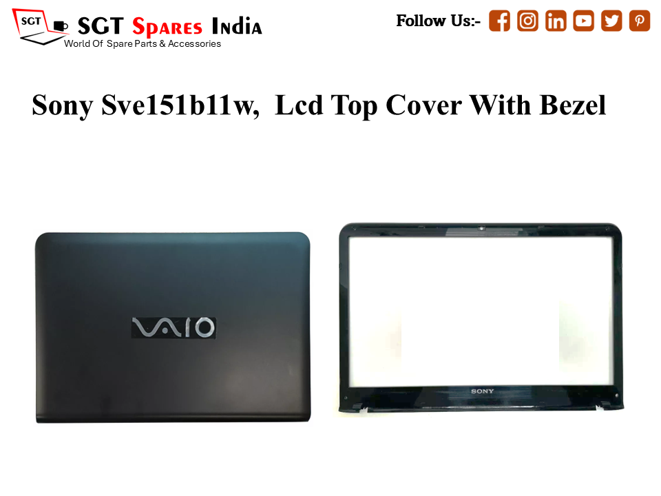 LAPTOP LCD TOP COVER WITH BAZEL FOR SONY SVE151B11W,