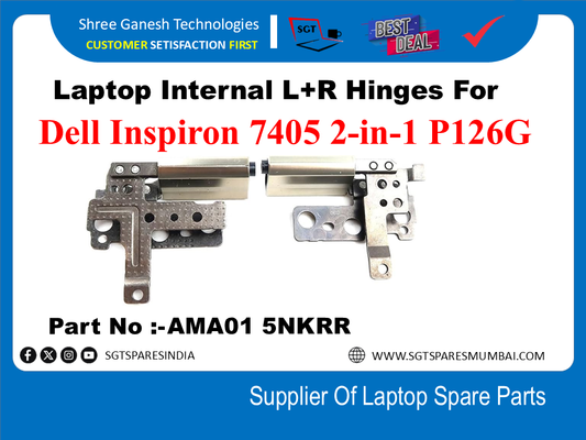 Laptop Internal L+R Hinges For Dell Inspiron 7405 2-in-1 P126G Part No :-AMA01 5NKRR