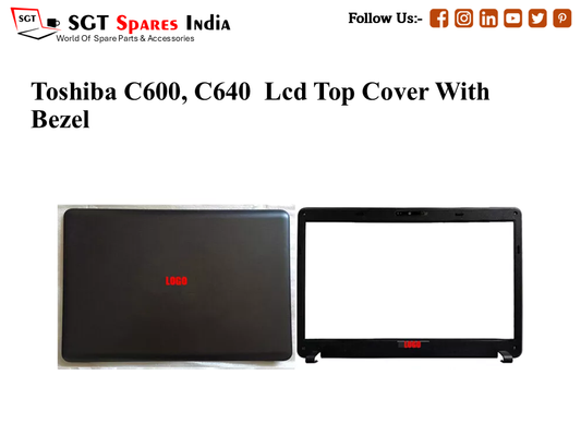 LAPTOP LCD TOP COVER WITH BAZEL FOR TOSHIBA C600, C640