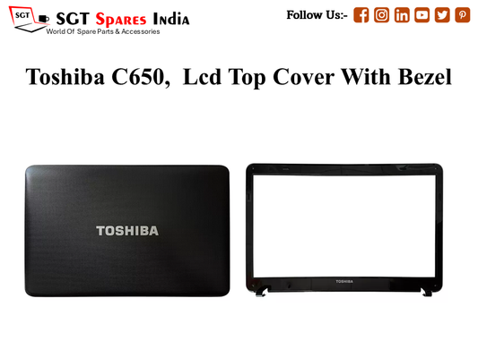 LAPTOP LCD TOP COVER WITH BAZEL FOR TOSHIBA C650,