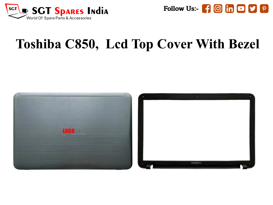 LAPTOP LCD TOP COVER WITH BAZEL FOR TOSHIBA C850,