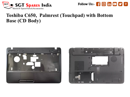 toshiba satalite c650 c650 Palmrest (Touchpad) with Bottom Base (CD Body)