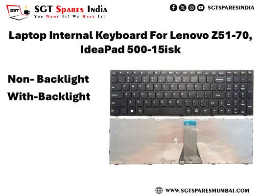 Laptop Internal Keyboard For Lenovo Z51-70, IdeaPad 500-15isk Non- Backlight With-Backlight
