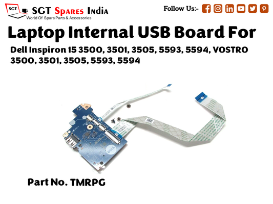 laptop Internal USB or IO board For Dell Inspiron 15 3500, 3501, 3505, 5593, 5594, VOSTRO 3500, 3501, 3505, 5593, 5594 Part no. TMRPG