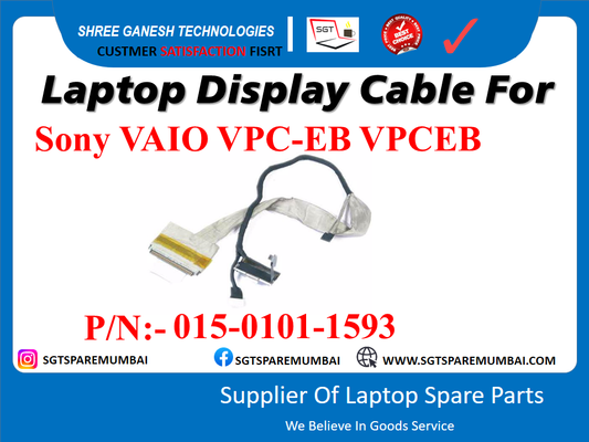 Laptop Display Cable For Sony VAIO VPC-EB VPCEB P/N:- 015-0101-1593