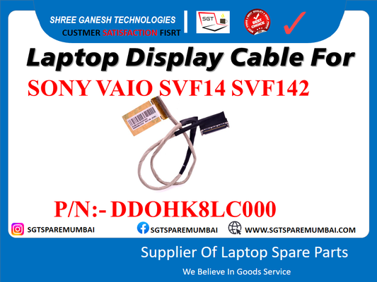 Laptop Display Cable For SONY VAIO SVF14 SVF142 P/N: - DDOHK8LC000