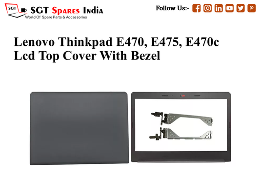 LAPTOP LCD TOP COVER WITH BAZEL FOR LENOVO THINKPAD E470, E475, E470C