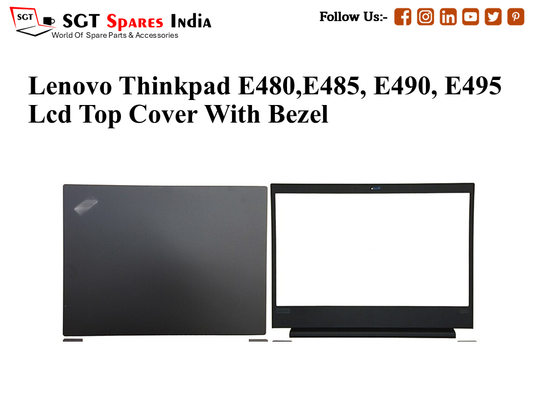 LAPTOP LCD TOP COVER WITH BAZEL FOR LENOVO THINKPAD E480,E485, E490, E495