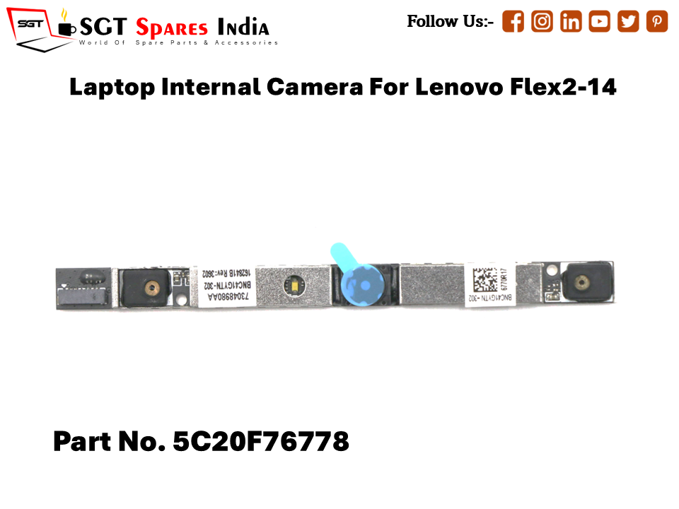Laptop Internal Camera For Lenovo Flex2-14  Part No. 5C20F76778