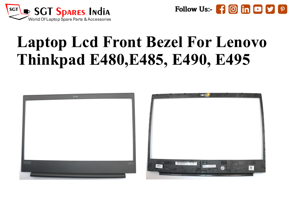 Laptop Lcd Front Bezel For Lenovo Thinkpad E480,E485, E490, E495