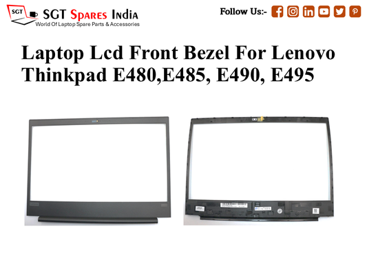 Laptop Lcd Front Bezel For Lenovo Thinkpad E480,E485, E490, E495