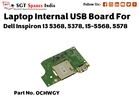 laptop Internal USB or IO board For Dell Inspiron 13 5368, 5378, 15 5568, 5578 Part no. 0CHWGY