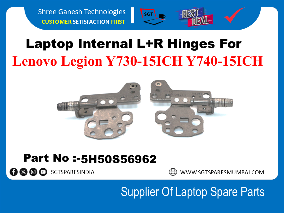 Laptop Internal L+R Hinges For Lenovo Legion Y730-15ICH Y740-15ICH Part No :-5H50S56962