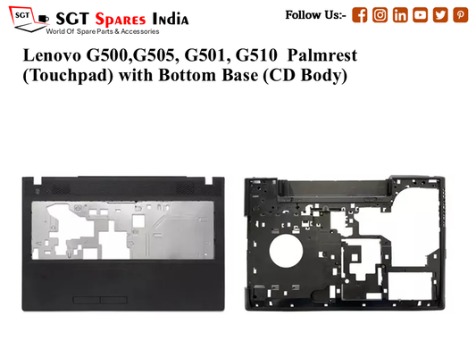 Lenovo G500,G505, G501, G510 Palmrest (Touchpad) with Bottom Base (CD Body)