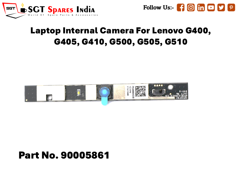 Laptop Internal Camera For Lenovo G400, G405, G410, G500, G505, G510 Part No. 90005861