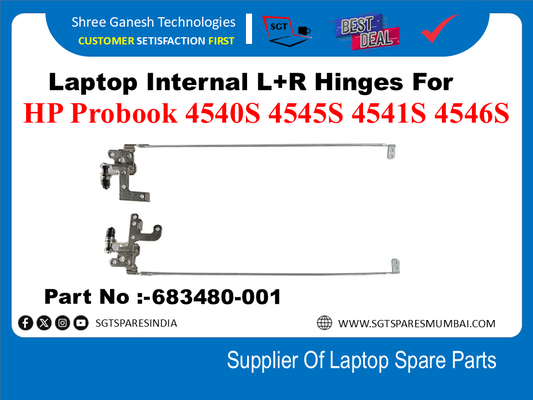 Laptop Internal L+R Hinges For HP Probook 4540S 4545S 4541S 4546S  Part No :- 683480-001