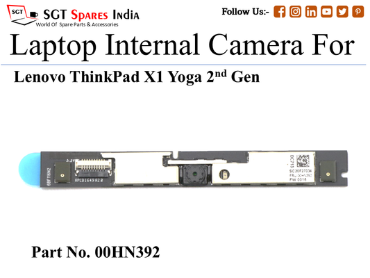 Le-novo 00HN392 Laptop Internal Camera For Lenovo ThinkPad X1 Yoga 2nd Gen
