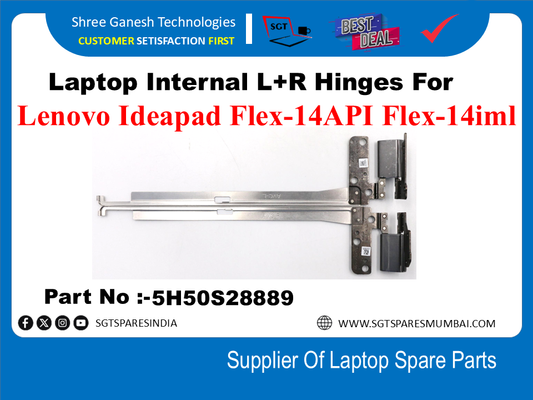 Laptop Internal L+R Hinges For Lenovo Ideapad Flex-14API Flex-14iml Part No :-5H50S28889