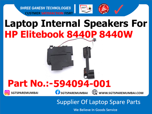 Laptop Internal Speakers For HP Elitebook 8440P 8440W Part No.:-594094-001