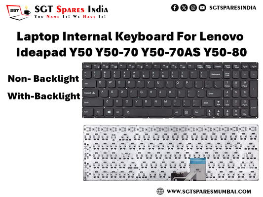 Laptop Internal Keyboard For Lenovo Ideapad Y50 Y50-70 Y50-70AS Y50-80 With-Backlight Non- Backlight