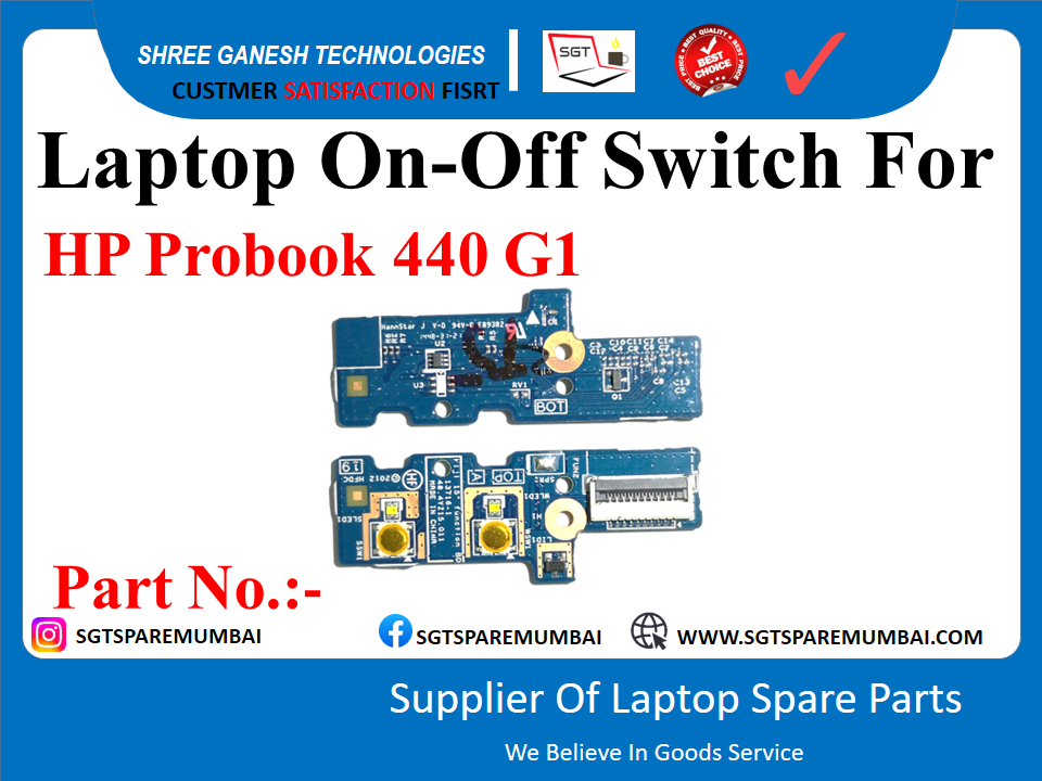 Laptop On-Off Switch For HP Probook 440 G1