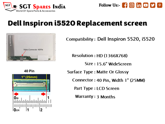 Dell Inspiron i5520 Replacement screen