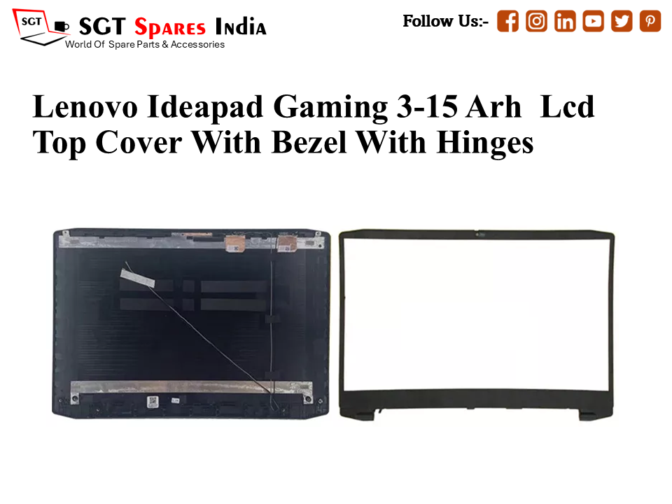 LAPTOP LCD TOP COVER WITH BAZEL FOR LENOVO IDEAPAD GAMING 3-15 ARH,