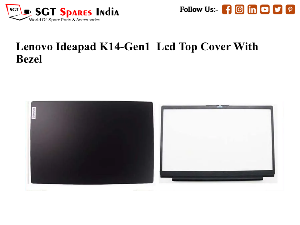 LAPTOP LCD TOP COVER WITH BAZEL FOR LENOVO IDEAPAD K14-GEN1 ,