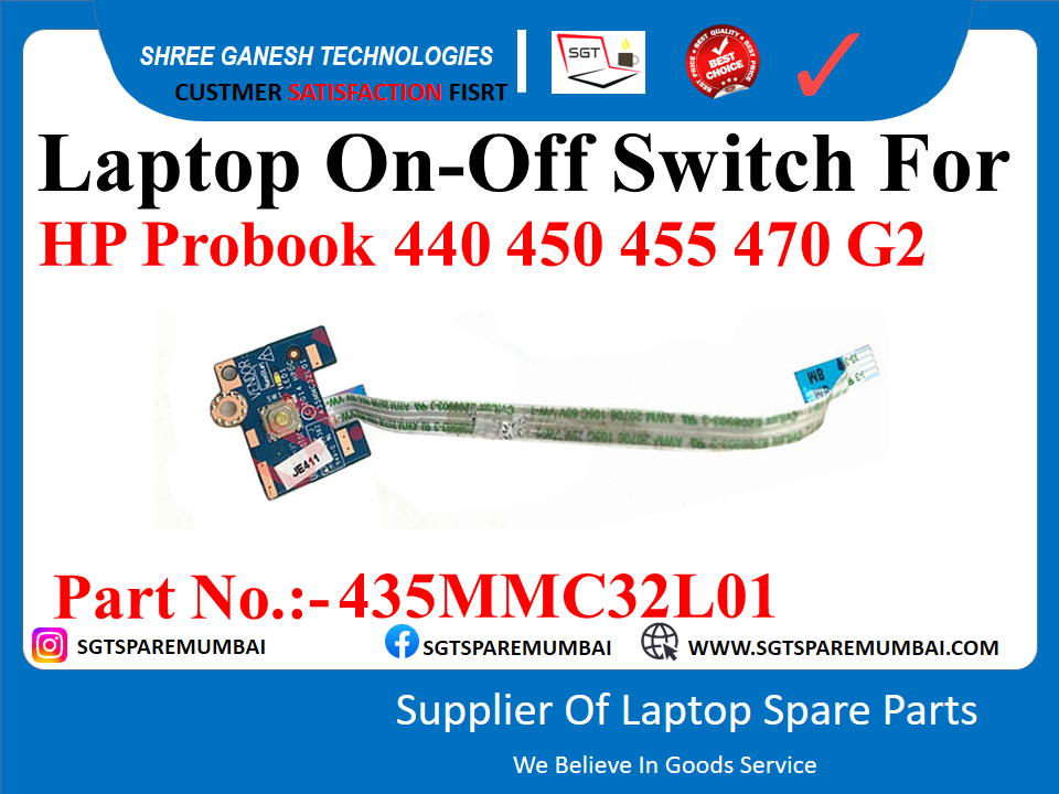 Laptop On-Off Switch For HP Probook 440-g2 450-g2 455-g2 470 G2