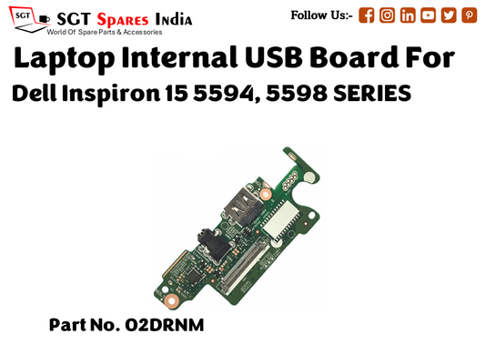 laptop Internal USB or IO board For Dell Inspiron 15 5594, 5598 SERIES  Part no. 02DRNM