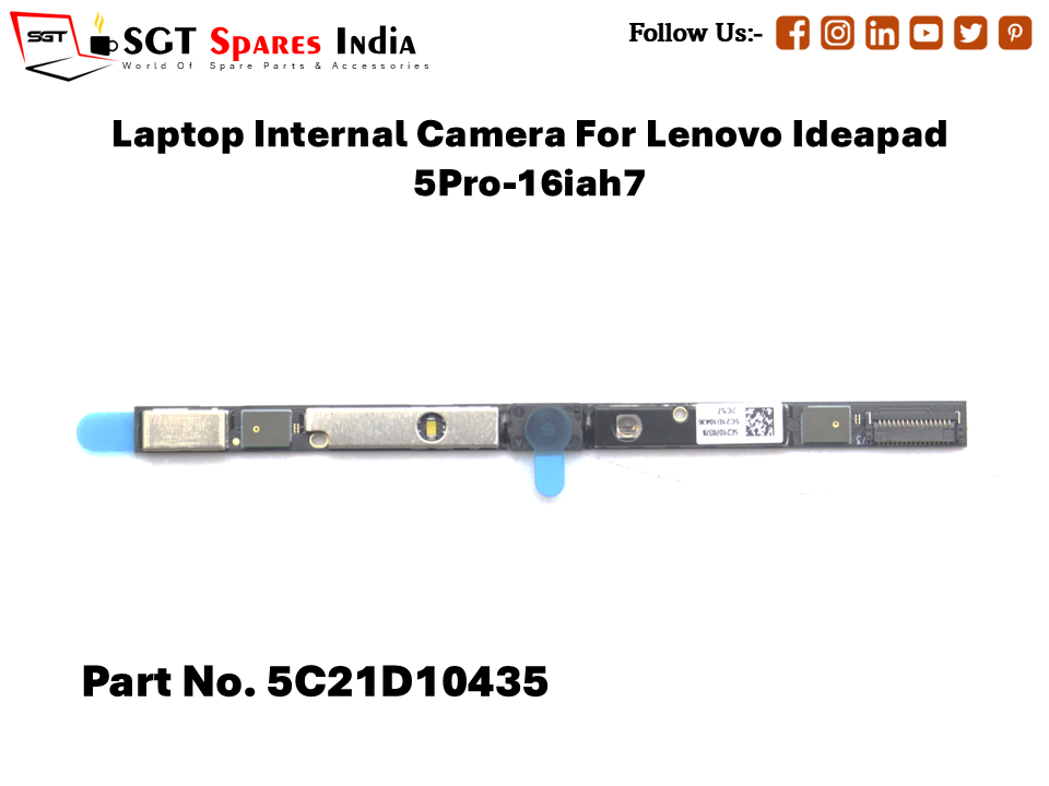 Laptop Internal Camera For Lenovo Ideapad 5Pro-16iah7 Part No. 5C21D10435