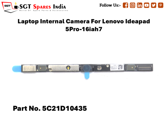 Laptop Internal Camera For Lenovo Ideapad 5Pro-16iah7 Part No. 5C21D10435