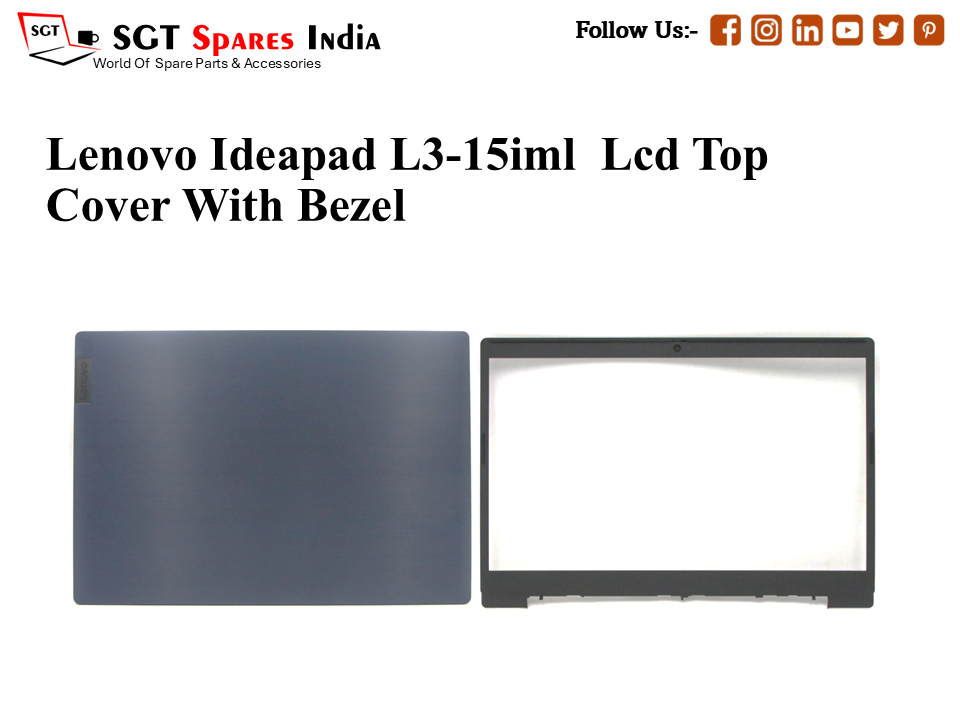 LAPTOP LCD TOP COVER WITH BAZEL FOR LENOVO IDEAPAD L3-15IML,