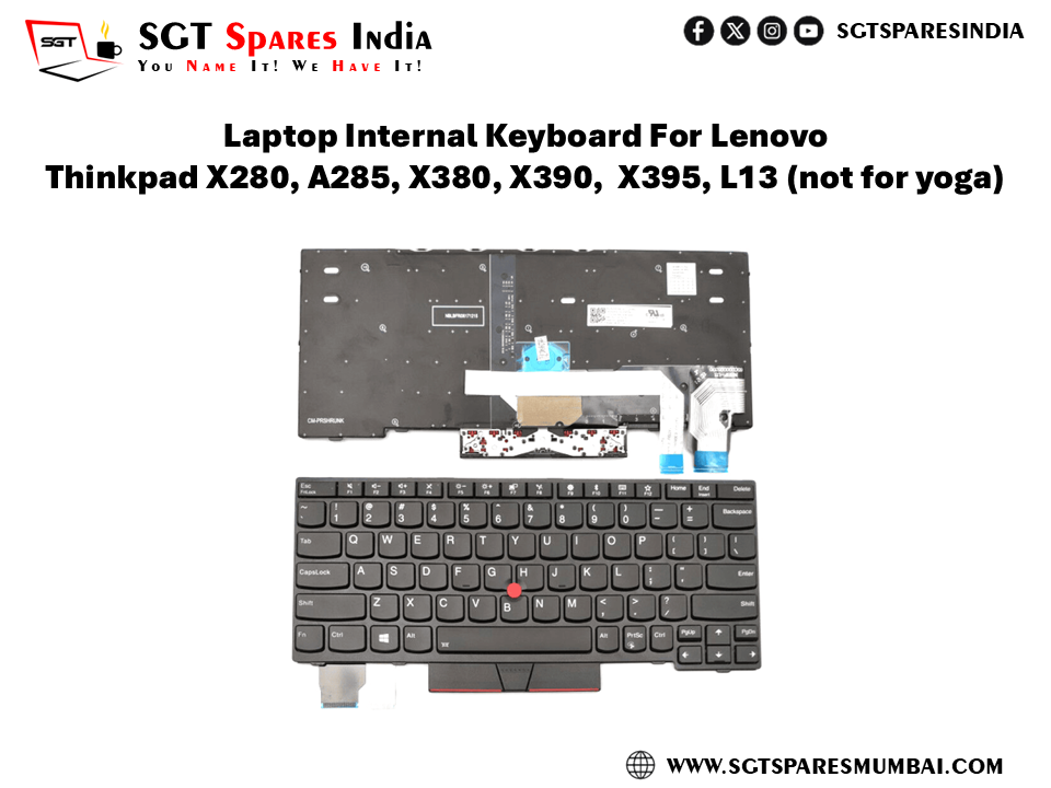 Laptop Internal Keyboard For Lenovo Thinkpad X280, A285, X380, X390, X395, L13 (not for yoga)