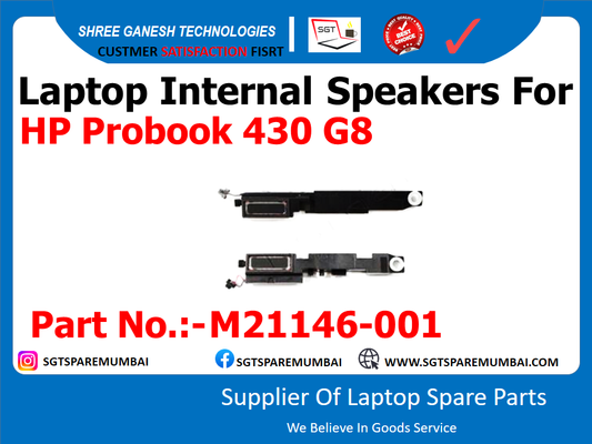 Laptop Internal Speakers For HP Probook 430 G8 Part No.:-M21146-001