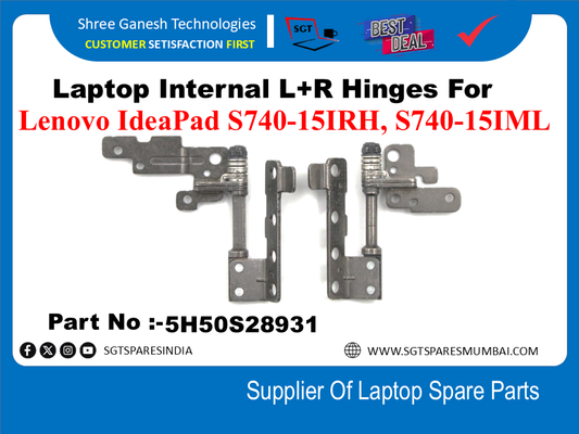 Laptop Internal L+R Hinges For Lenovo IdeaPad S740-15IRH, S740-15IML Part No :-5H50S28931