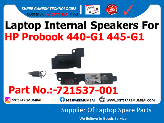 Laptop Internal Speakers For HP Probook 440-G1 445-G1 Part No.:-721537-001