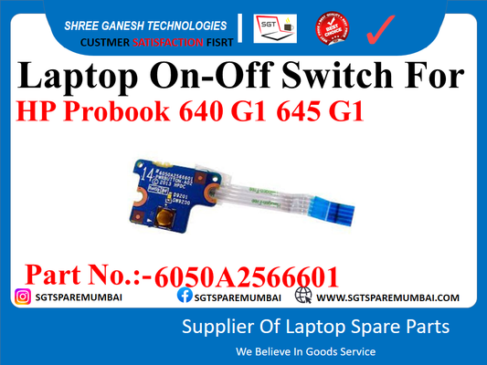 Laptop On-Off Switch For HP Probook 640 G1 645 G1