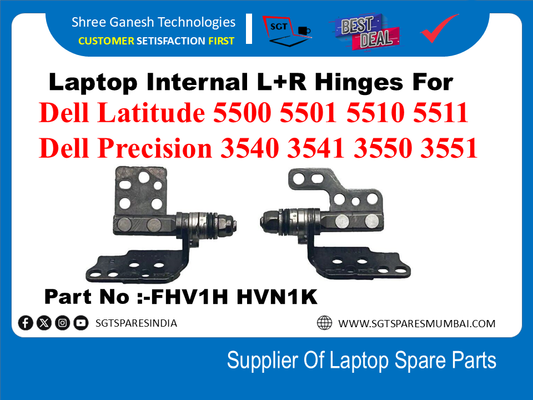 Laptop Internal L+R Hinges For Dell Latitude 5500 5501 5510 5511 Dell Precision 3540 3541 3550 3551