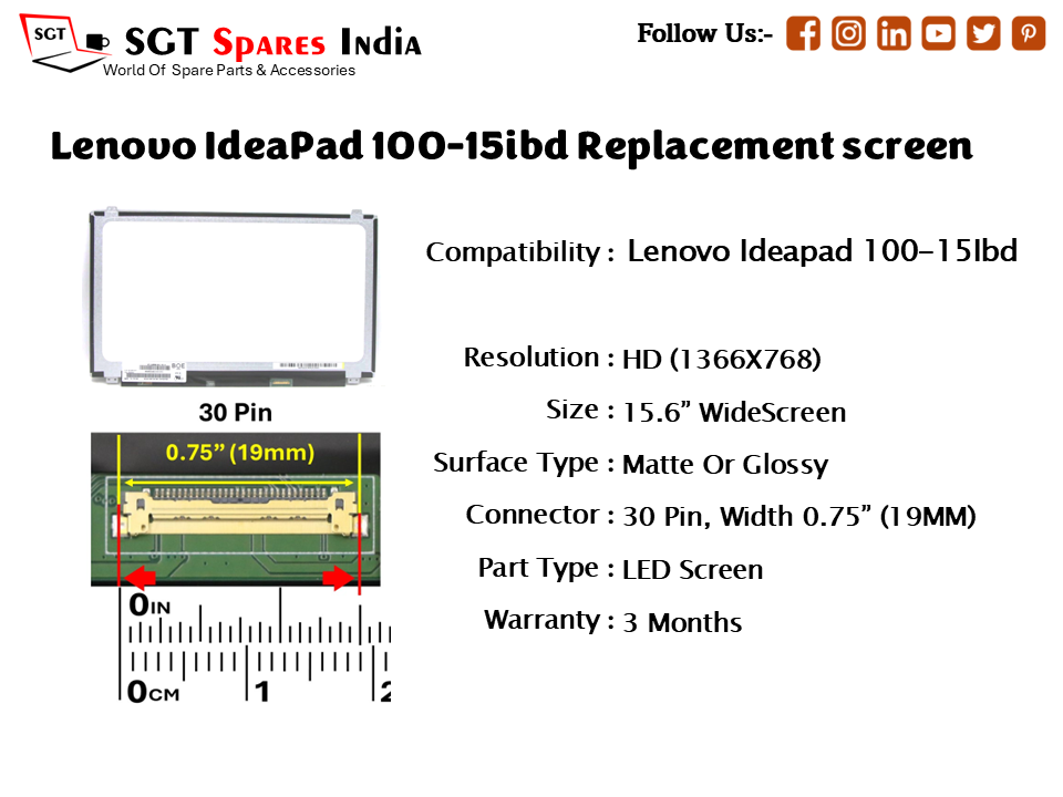 Lenovo IdeaPad 100-15ibd Replacement screen