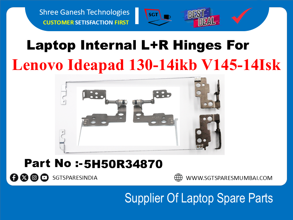 Laptop Internal L+R Hinges For Lenovo Ideapad 130-14ikb V145-14Isk Part No :-5H50R34870