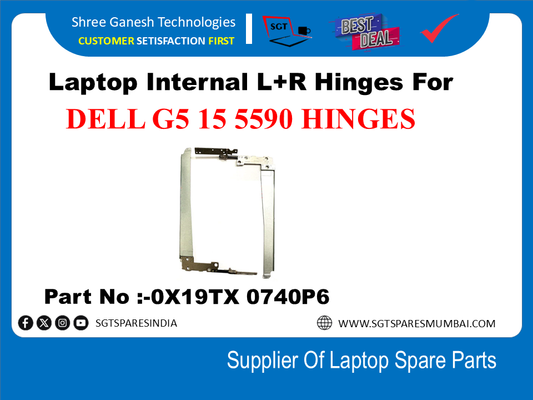 Laptop Internal L+R Hinges For DELL G5 15 5590 Part No :-0X19TX 0740P6