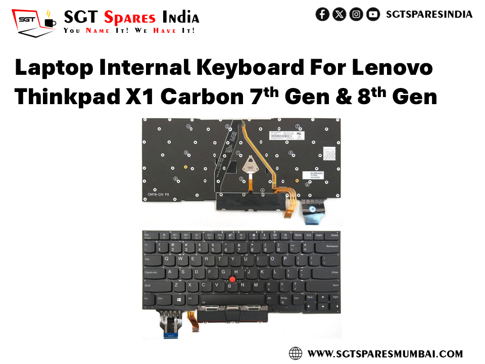 Laptop Internal Keyboard For Lenovo Thinkpad X1 Carbon 7th Gen & 8th Gen