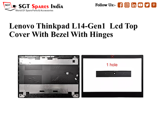 LAPTOP LCD TOP COVER WITH BAZEL FOR LENOVO THINKPAD L14-GEN1,