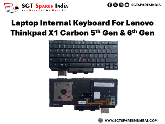 Laptop Internal Keyboard For Lenovo Thinkpad X1 Carbon 5th Gen & 6th Gen
